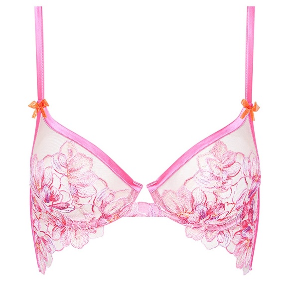 For Love And Lemons Hibiscus Embroidery Bra and Thong Panty - Picture 5 of 13